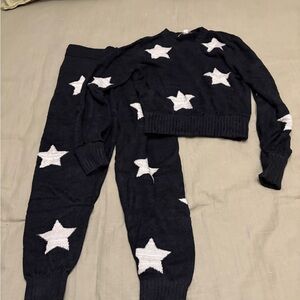 Spiritual Gangster Black and White Star Sweater